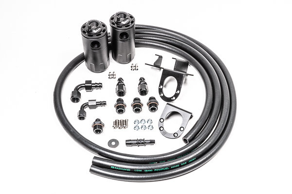 Radium Engineering — Radium Engineering 07-21 Toyota Tundra Dual Catch Can Kit Fluid Lock - view 3